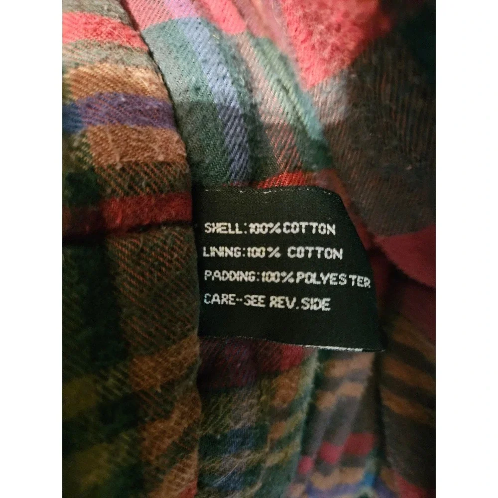 Totes Weather Protectors Vintage Utility Vest Flannel Lined Green